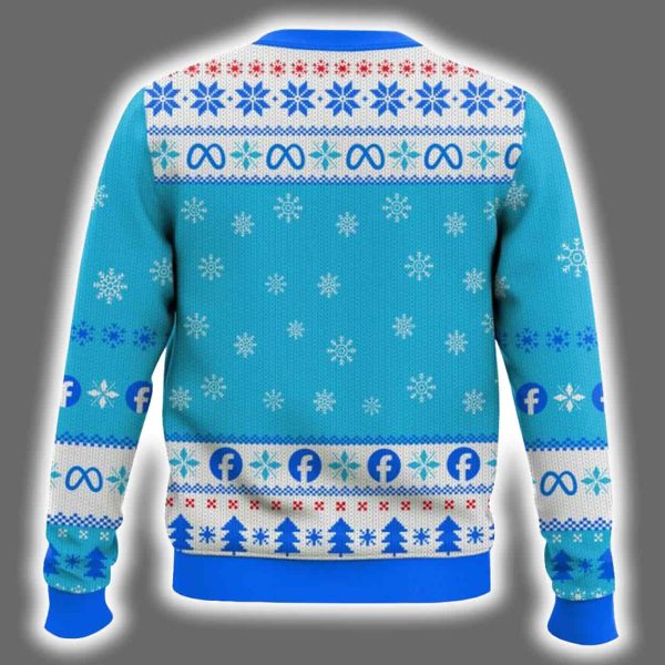This Man Ate My Son Mark Zuckerberg Meme Ugly Christmas Sweater 3