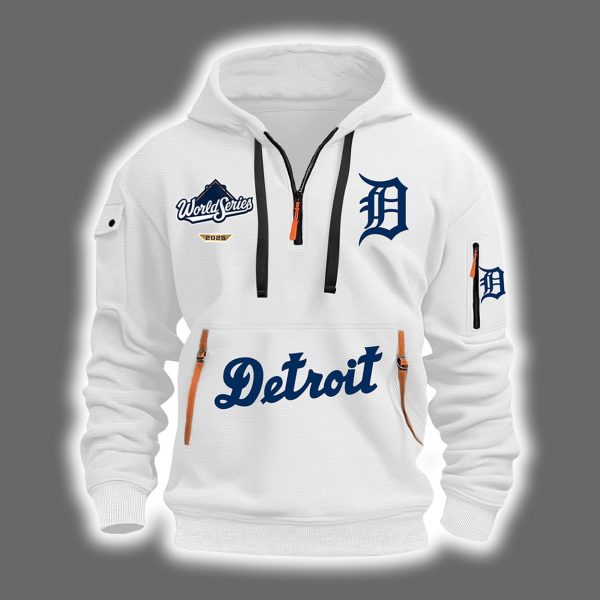 Tigers World Series 2025 Quarter Zip Hoodie 2