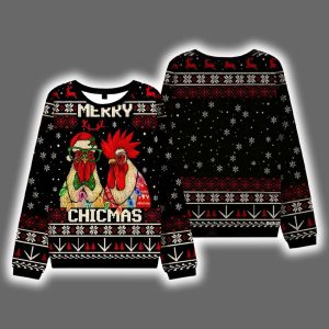 Merry Chicmas Ugly Christmas Sweater