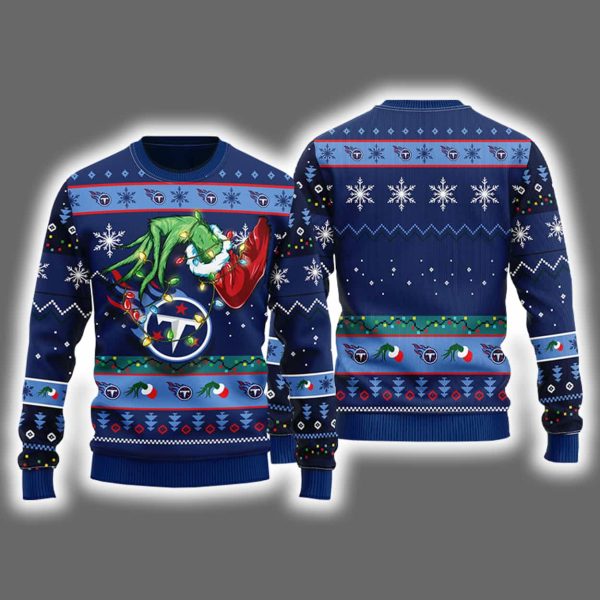 Titans Grnch Hand Ugly Christmas Sweater