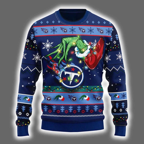 Titans Grnch Hand Ugly Christmas Sweater 2