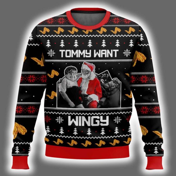 Tommy Want Wingy Saturday Night Live Ugly Christmas Sweater 2