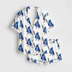 Toronto Baseball The Birds Are Back Satin Pajama Set