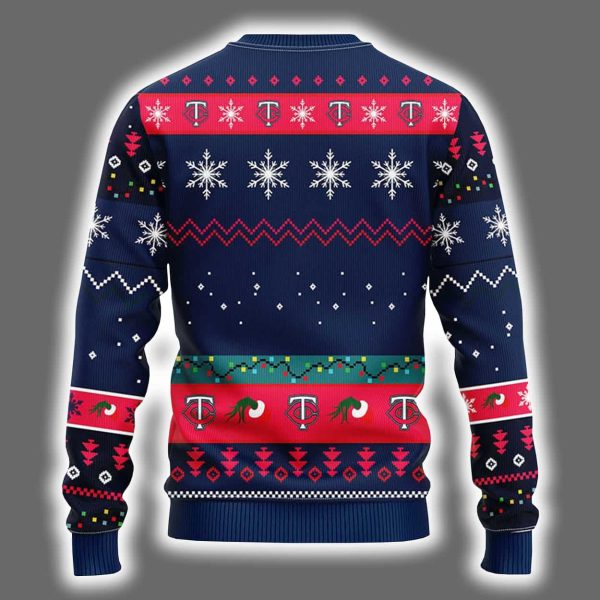 Twins Grnch Hand Ugly Christmas Sweater 3
