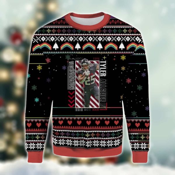 Tyler Allgeier Falcons Ugly Christmas Sweater 2