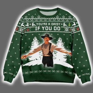 Val Kilmer Tombstone You're A Daisy If I Do Ugly Christmas Sweater