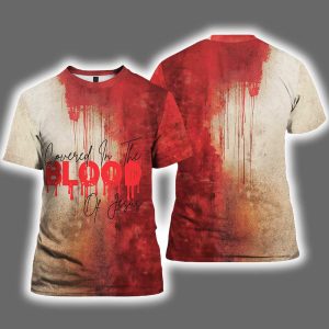 2025 Halloween Covered By The Blood of Jesus Bloody Shirt