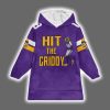 Vikings Hit The Griddy Justin Jefferson 18 Blanket Hoodie 2