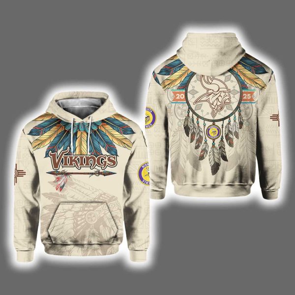 Vikings Native American Heritage Month 2025 Hoodie