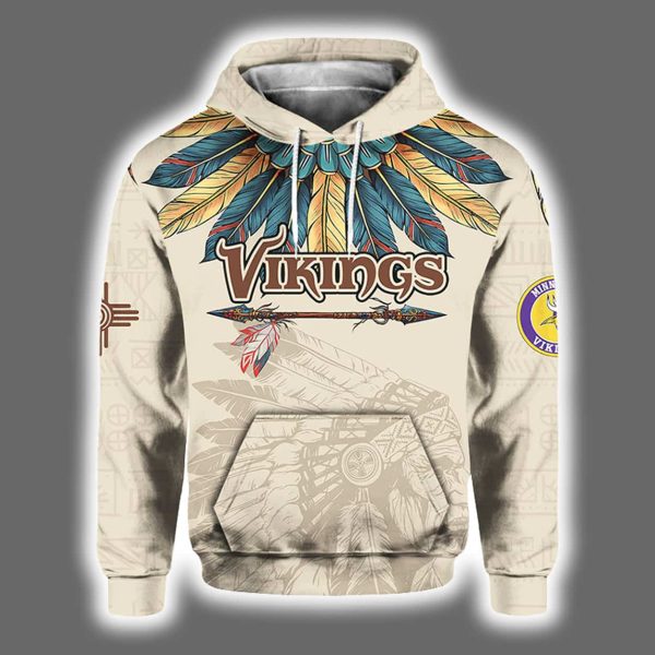 Vikings Native American Heritage Month 2025 Hoodie 2