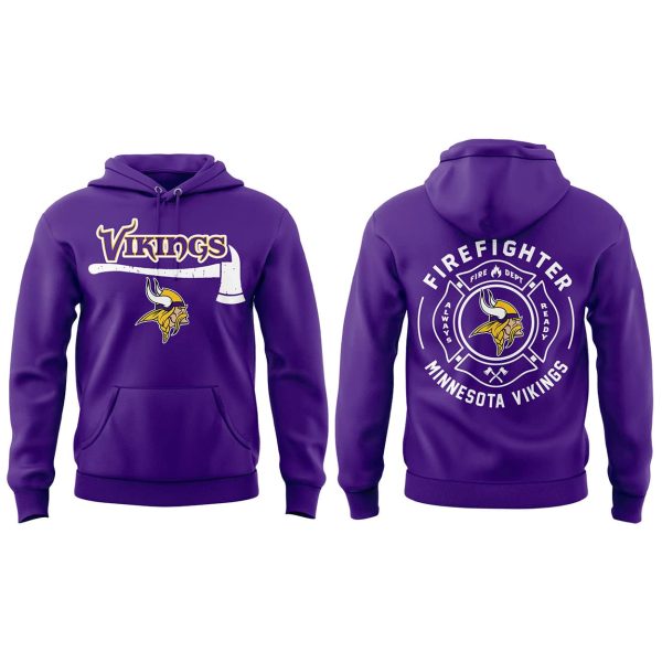 Vikings x Firefighter Appreciation Day 2025 Hoodie Joggers Cap
