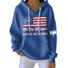 We The People Serve No King 1776 Ribbed Pit Striped Hoodie