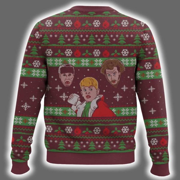 Wet Bandits Caught Red handed Home Alone Ugly Christmas Sweater 3