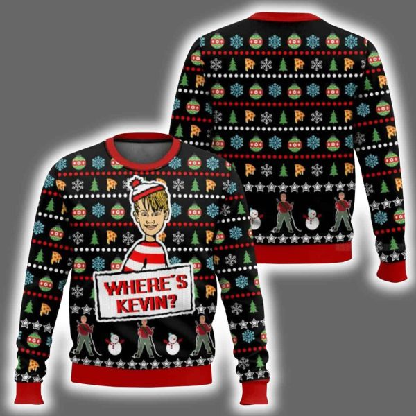 Where Is Kevin Home Alone Ugly Christmas Sweater