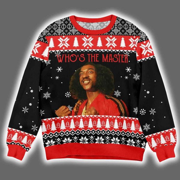 Who's the Master The Last Dragon Christmas Ugly Sweater