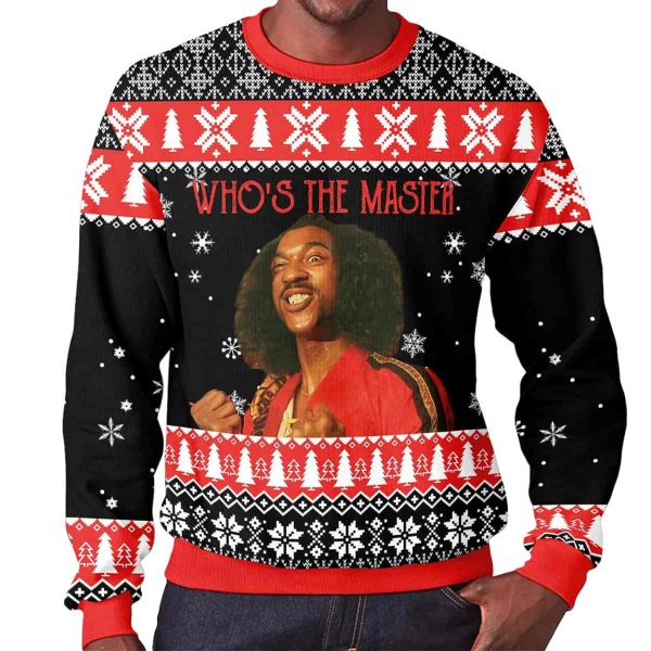 Whos the Master The Last Dragon Christmas Ugly Sweater 2