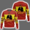 Winston Wolf Pulp Fiction Ugly Christmas Sweater