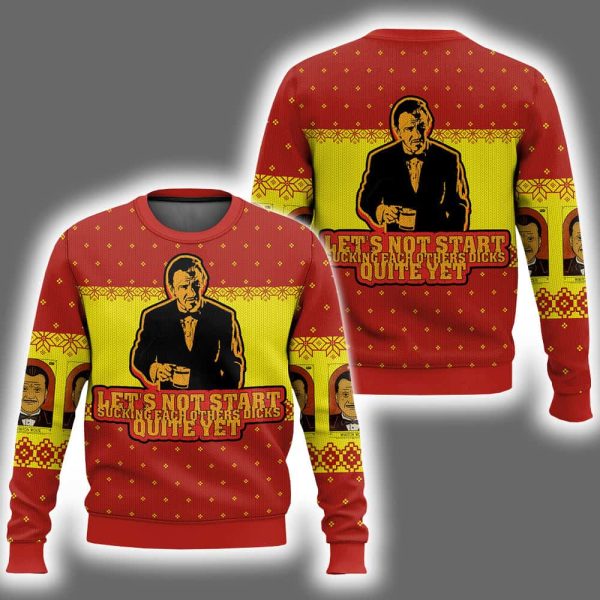 Winston Wolf Pulp Fiction Ugly Christmas Sweater