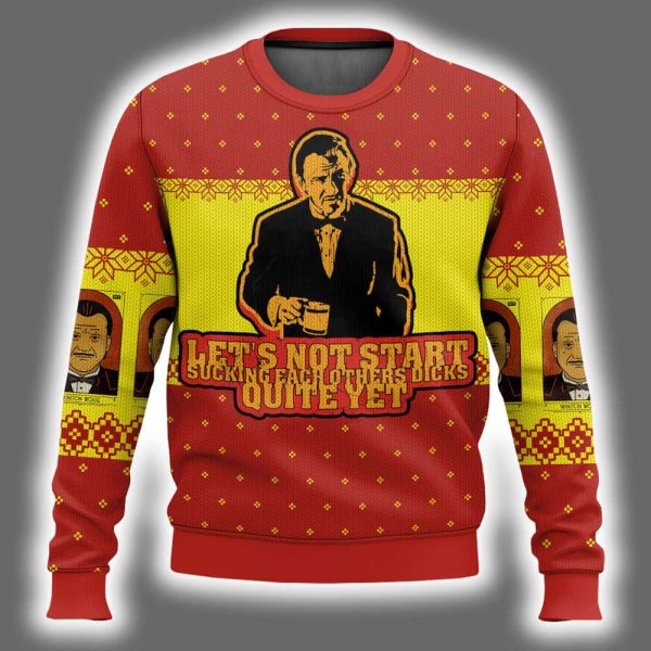Winston Wolf Pulp Fiction Ugly Christmas Sweater 2