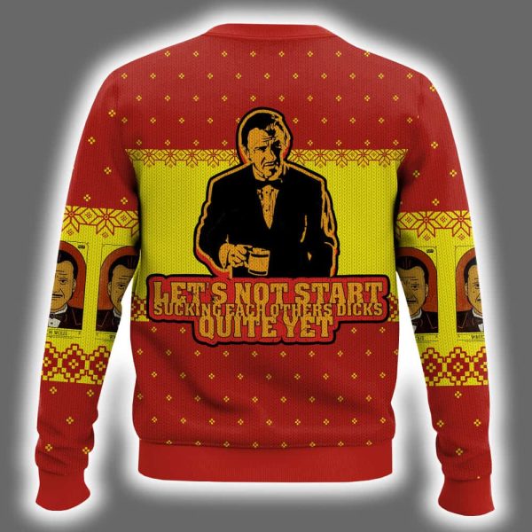 Winston Wolf Pulp Fiction Ugly Christmas Sweater 3