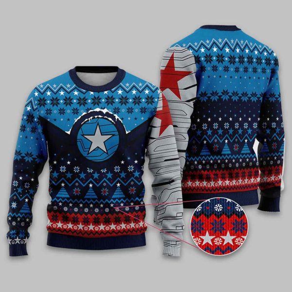 Winter Soldier Ugly Christmas Sweater