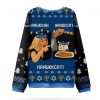 Woman Yelling At A Cat Hanukkcats Ugly Christmas Sweater1