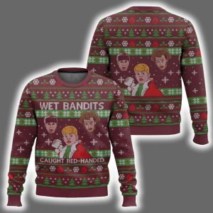 Wet Bandits Caught Red-handed Home Alone Ugly Christmas Sweater