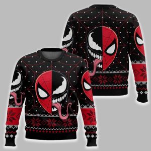 Spider Man x Venom Marvel Ugly Christmas Sweater