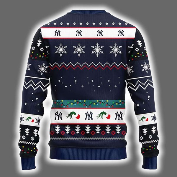 Yankees 12 Grnch Xmas Day Ugly Christmas Sweater 3