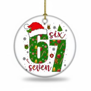 2025 Six Seven Meme Christmas Ornament