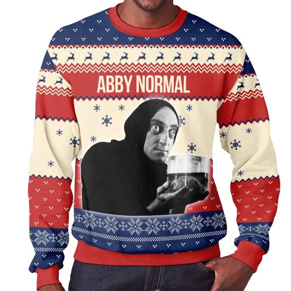 Young Frankenstein Abby Normal Christmas Ugly Sweater 2