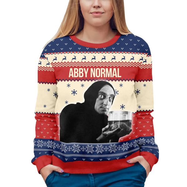 Young Frankenstein Abby Normal Christmas Ugly Sweater 3