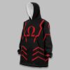 Young Justice Omega Black Snug Oversized Blanket Hoodie