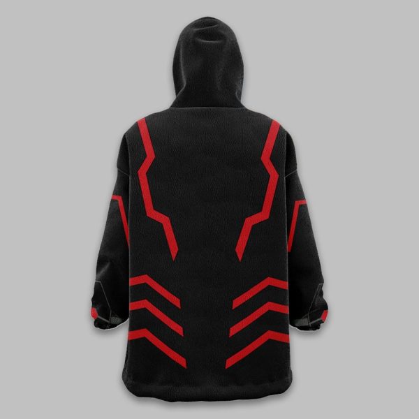 Young Justice Omega Black Snug Oversized Blanket Hoodie1