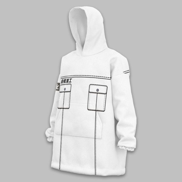 Zenless Zone Zero Ben Bigger White Snug Oversized Blanket Hoodie