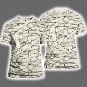 2025 Halloween Men's Halloween Mummy Print Tee