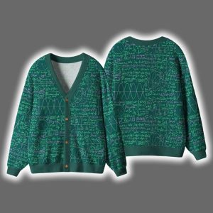 Math Function Curve Christmas Cardigan
