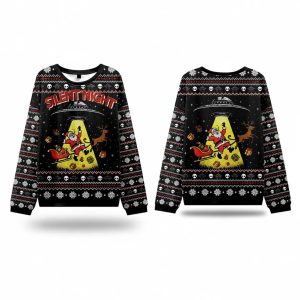 Silent Night Ugly Christmas Sweater