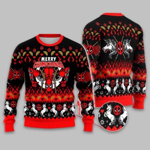 Deadpool Merry Chimichanga Christmas Ugly Sweater
