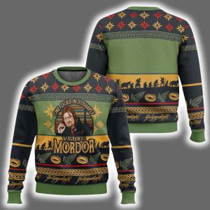 Boromir Simply Walk Into Mordor The Lord Of The Rings Ugly Christmas Sweater