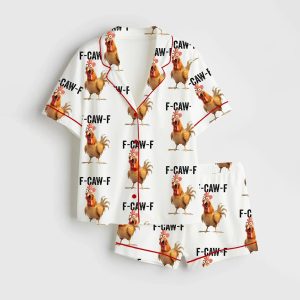 F-Caw-F Chicken Satin Pajama Set
