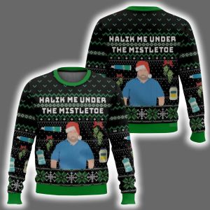 90-Day Fiance Big Ed Halik Me Under The Mistletoe Ugly Christmas Sweater