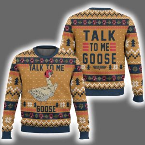 Talk To Me Goose Top Gun Ugly Christmas Sweater