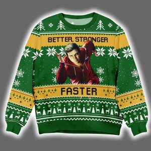 Six Million Dollar Man Better Stronger Faster Ugly Christmas Sweater