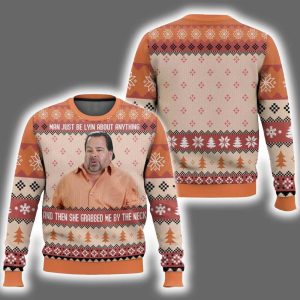 She Grab Me By My Neck Meme Ugly Christmas Sweater