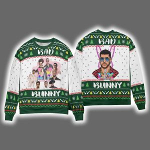 Bad Bunny 2026 Halftime Show Ugly Christmas Sweater