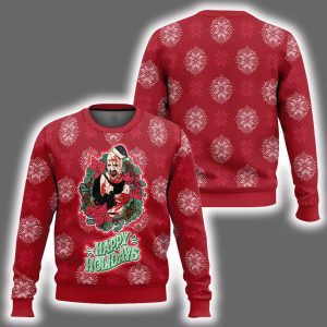Terrifier Happy Holidays Ugly Christmas Sweater