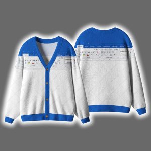 Word Funny Christmas Cardigan