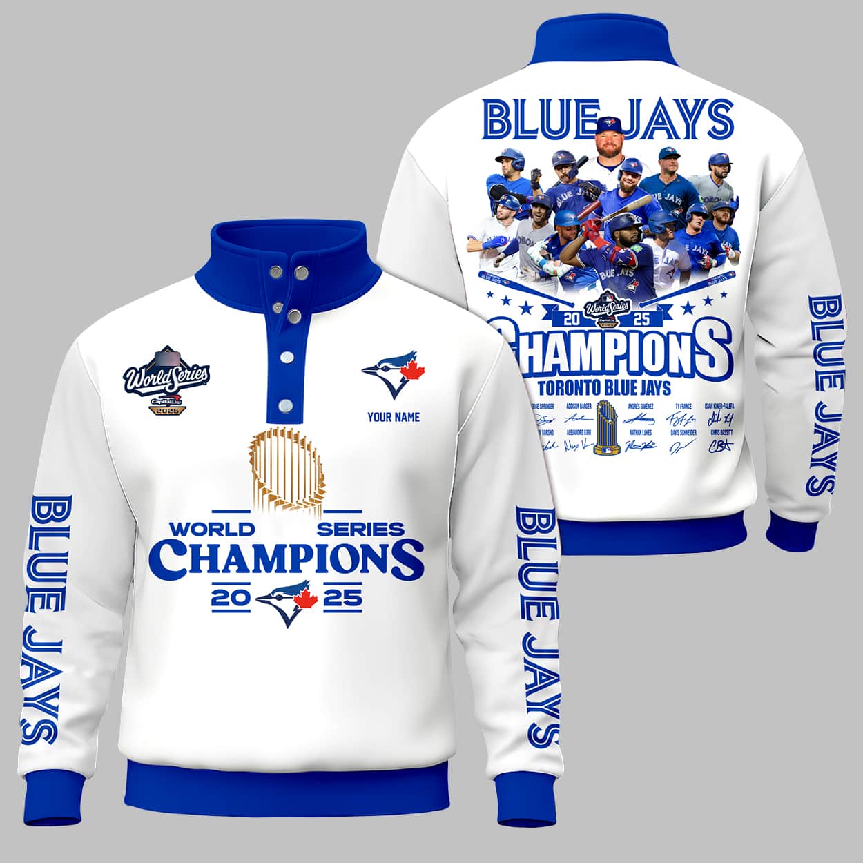2025 Blue Jays World Series Champions Unisex Western Style Sweater With Buckles 3 2025 Blue Jays World Series Champions Unisex Western Style Sweater With Buckles