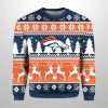 2025 Broncos Reindeer Football Christmas Ugly Sweater 2